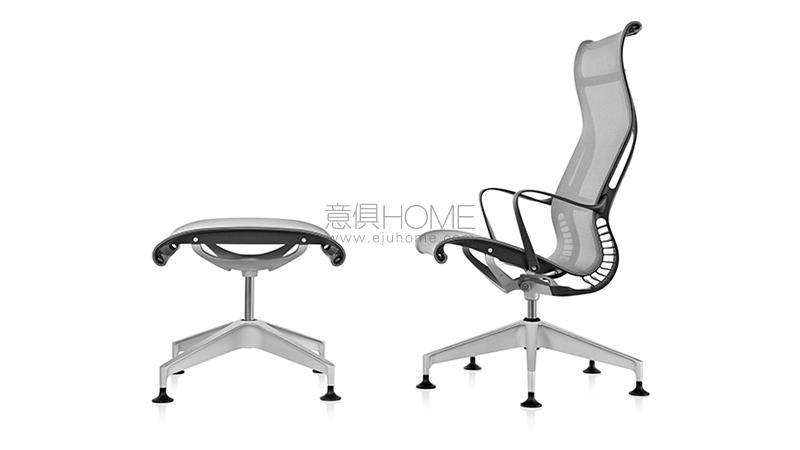 HERMAN MILLERSetu Lounge Chair and Ottoman 椅子和腳踏