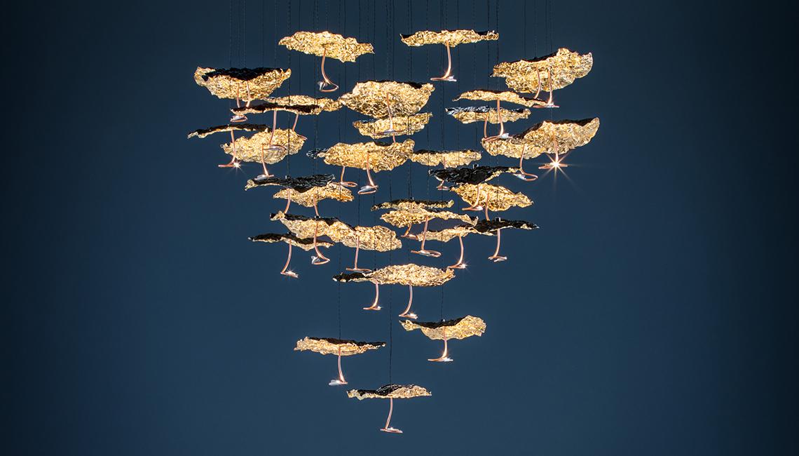 Gold Moon Chandelier吊燈