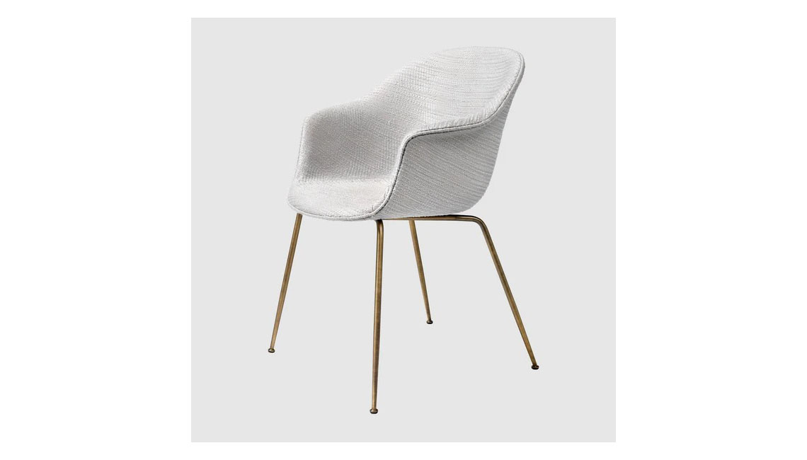 Bat Dining Chair - Fully Upholstered, Conic base椅子