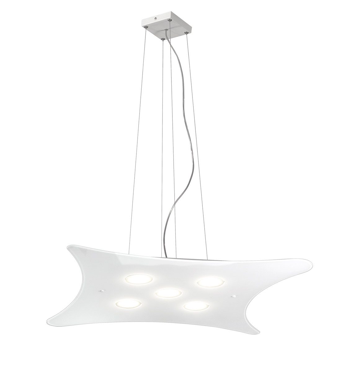 METAL LUX LIGHTMANTA-MANTA SOSPENSIONE 5 LED 吊燈