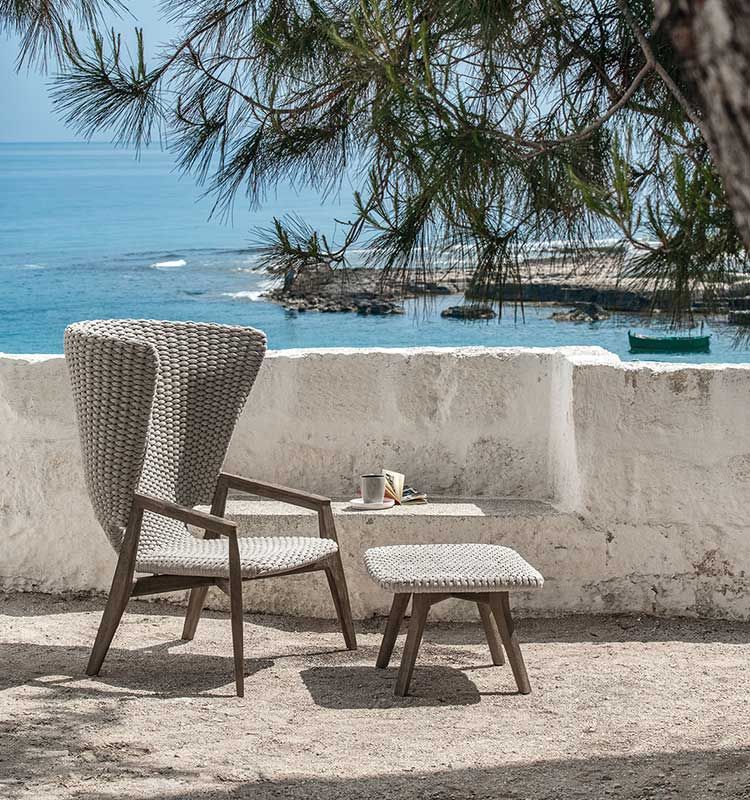 ETHIMOKnit High back lounge 休閑椅