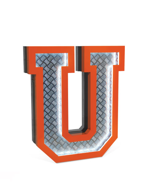 DELIGHTFULLLETTER U GRAPHIC臺(tái)燈