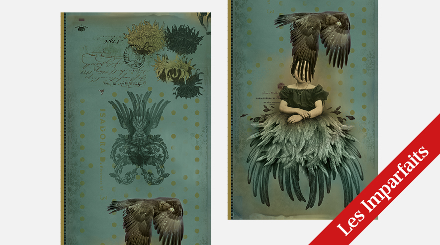 IbrideScarf Destinée vert  Les Imparfaits畫