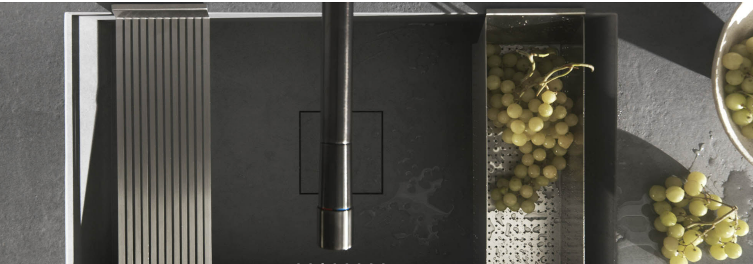 VALCUCINEGenius Loci Olmo Tattile con cassetto in Tech Ceramica廚房