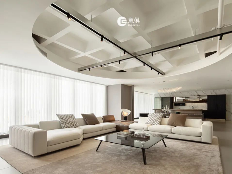 擺滿Minotti的大橫廳也太奢了，裝修豪宅怎能不來(lái)這里逛逛？