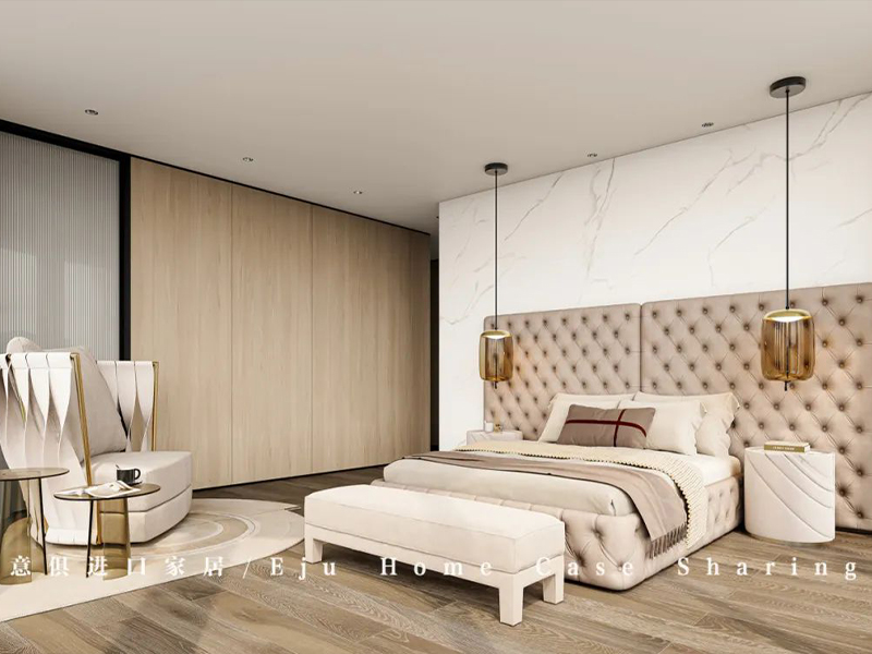 40萬打造頂奢江景臥室，松弛度與高級感并存